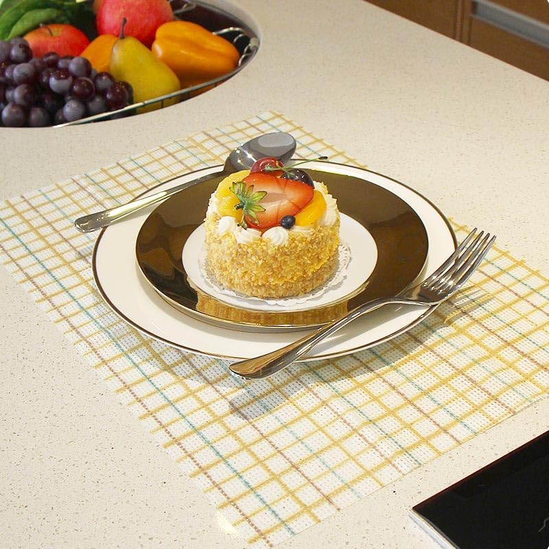 Kitchen Cleaning Grid Pattern Lazy Cloth, Non-Woven Disposable Dish Cloth, Multi-Functional Table Cloth
