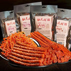 Spicy Strip Small Gluten Spicy Strips Latiao Snack Food - Chinese Special Classic Handmade Spicy Gluten Latiao Delicious Snacking, Best Vegan Fragrant Spicy Flavour, 4 combinations Packed (4 Pack)…