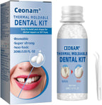 Tooth Repair Kit - Teeth Replacement Kit for Temporary Restoration of Missing & Broken Teeth Replacement Dentures, DIY Heat Fit Beads