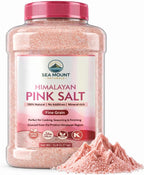 Himalayan Pink Salt Fine Grain 80oz (5 Pound), Kosher Certified, Non-GMO, Pure Mineral-Rich Pink Himalayan Sea Salt, For Cooking, Seasoning, Baking & Table Salt - Sea Mount Naturals