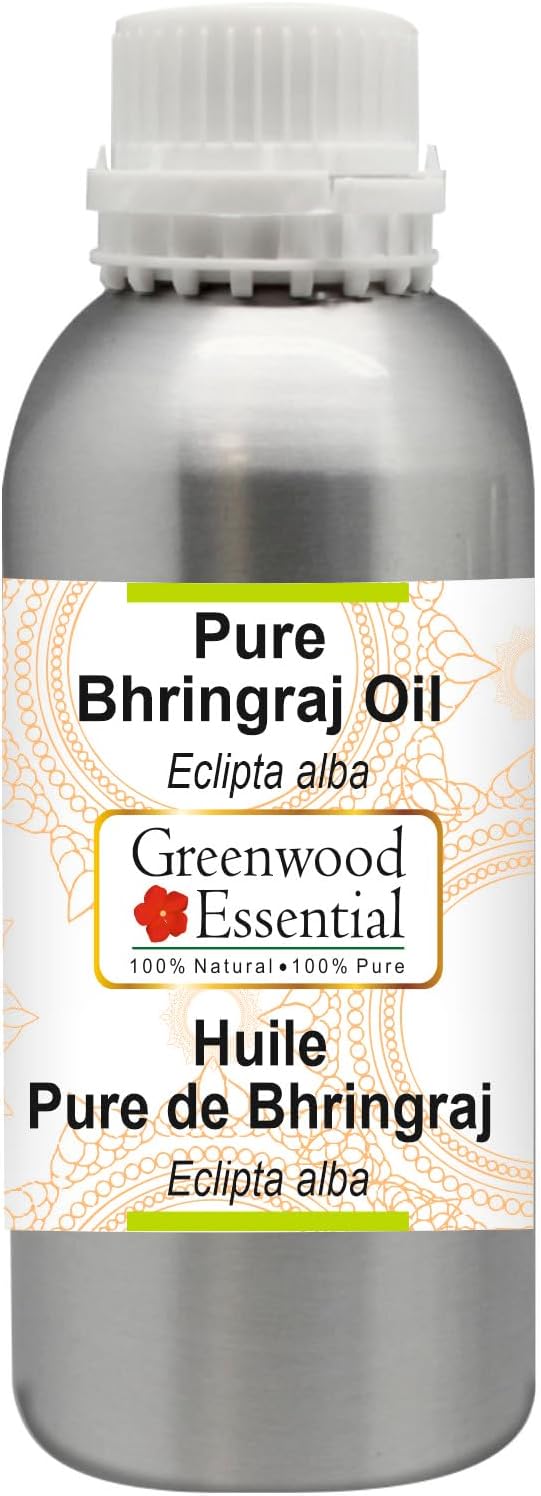 Greenwood Essential Pure Bhringraj Oil (Eclipta alba) Natural Therapeutic Grade 300ml (10 oz)