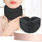 Neck Support Brace for Pain Relief, Adjustable Cervical Collar Neck Traction Device, Soft Neck Protectors Wraps for Women Men Keep Vertebrae Stable and Aligned, Cervical Spine Pressure Relief (Black)