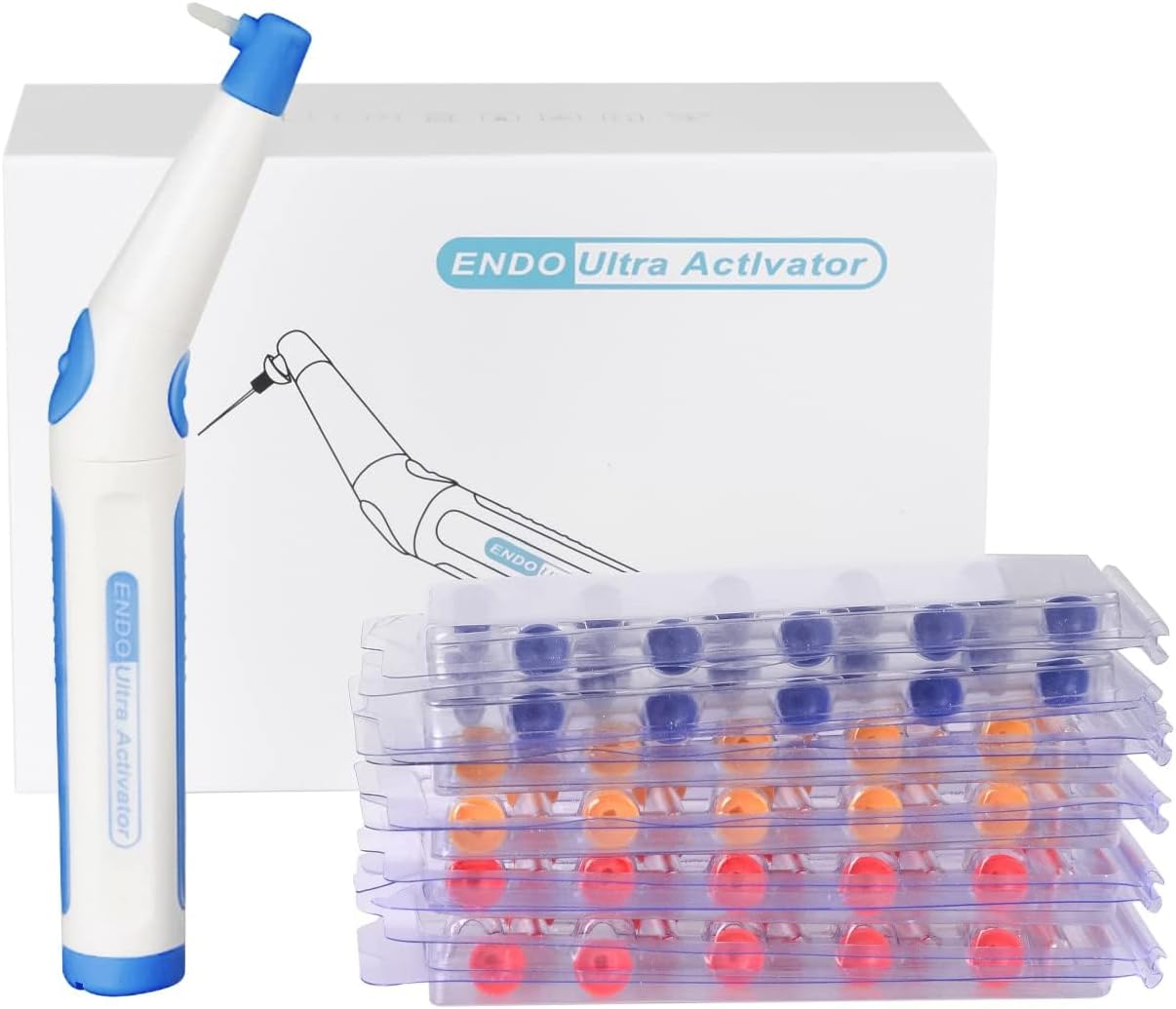 Generic Endo Ultra Activator One-Button Irrigator with 3 Sizes 60 Tips (Blue)
