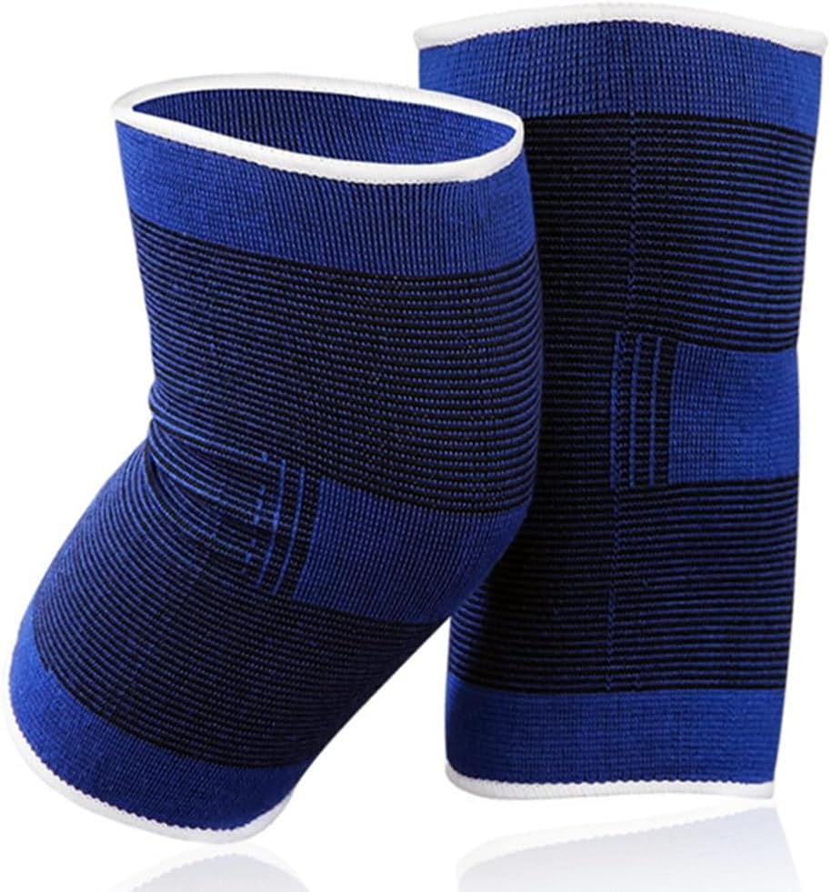 Knee Brace 2 Pack Knee Pads, 1 Pair Knee Braces Compression Sleeves For Women Men, Knee Protector for Knee Pain Joint Protect Knee Support For Sport Running Fitness Football Basketball (Blue)