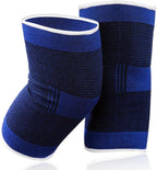 Knee Brace 2 Pack Knee Pads, 1 Pair Knee Braces Compression Sleeves For Women Men, Knee Protector for Knee Pain Joint Protect Knee Support For Sport Running Fitness Football Basketball (Blue)