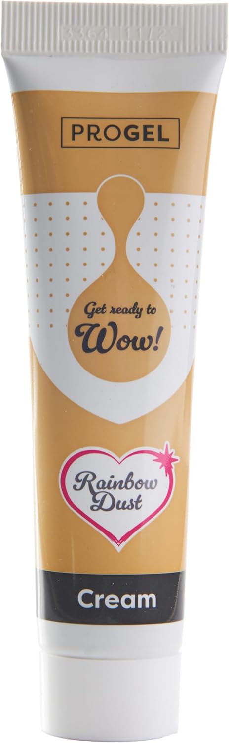 Rainbow Dust ProGel® Concentrated Food Colour, Cream Colouring Gel For Baking and Cake Decorating, 25g Tube