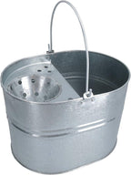 13L Galvanised Metal Mop Bucket Metal Kitchen Bathroom Home Floor Cleaning