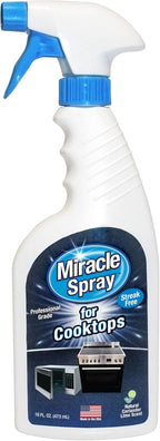 MiracleSpray for Microwave and Cooktop, Easily Removes Food and Grime Buildup, Safe and Convenient Stove Top Cleaner, Great for Home and Kitchen Use - 16 Fl Oz