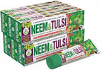 Pack of 6 - Organic Neem Tulsi 10 in 1 Fluoride Free Toothpaste - Neem, Clove, Black Seed, Cardamon, Aloe Vera, Tea Tree Oil, Miswak, Clove - Herbal Blend - 7.05 oz