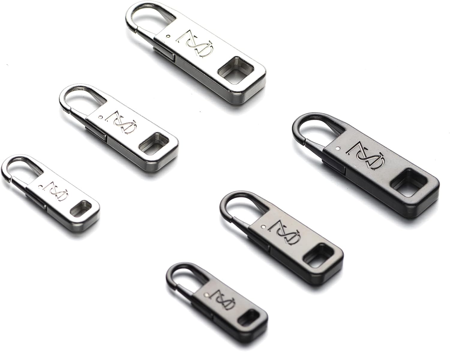Zpsolution Zipper Pull Replacement - 3 Size More Suitable for Different Zippers - Easy Use for Broken and Missing Zipper Pulls