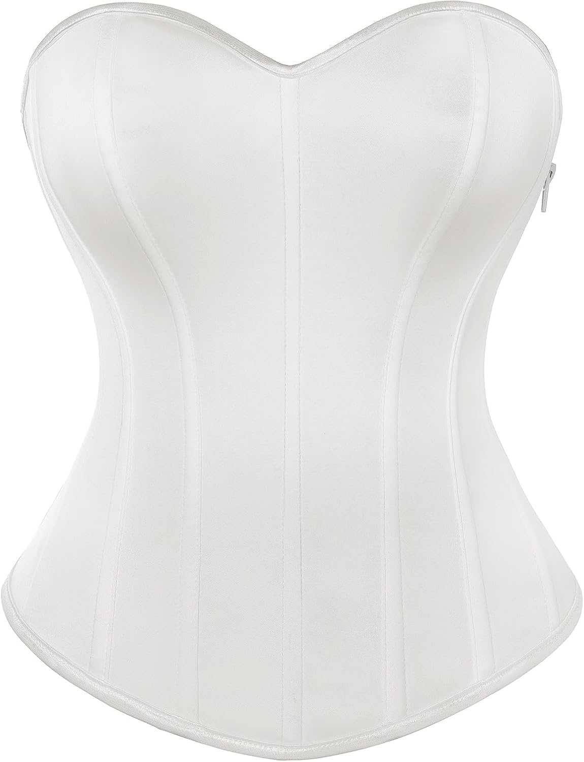 Scarlet Darkness Women's Strapless Corset Top Bustier, Fishboned Waist Cincher, Sweetheart Neckline, for Daily & Parties
