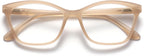 OPULIZE KAT Reading Glasses for Women Men, Cat-Eye Frame with Spring Hinges, Matt Taupe +2.50 (Pack of 1)