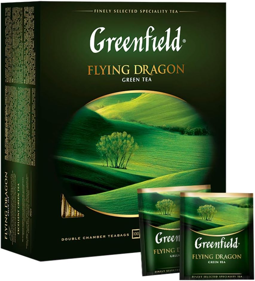 Greenfield Tea, Flying Dragon, 100 Count