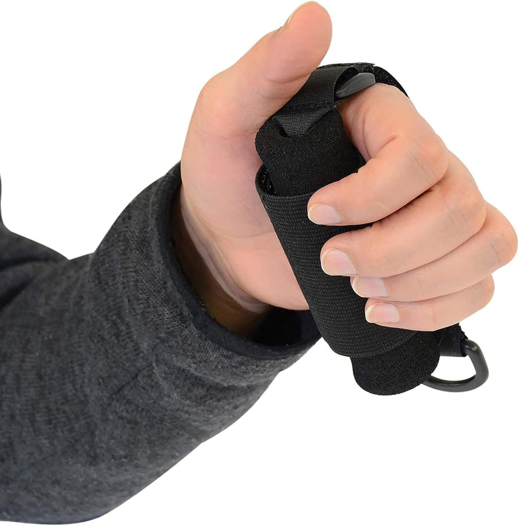 Disabled Eating Aids Utensil Holders Eating Assistance Hand Cuff for Holding Spoon, Fork, Cutlery Adjustable Nylon Gripping Strap for Limited Mobility, Weak Grip, Muscle Weakness, Elder, Handicapped