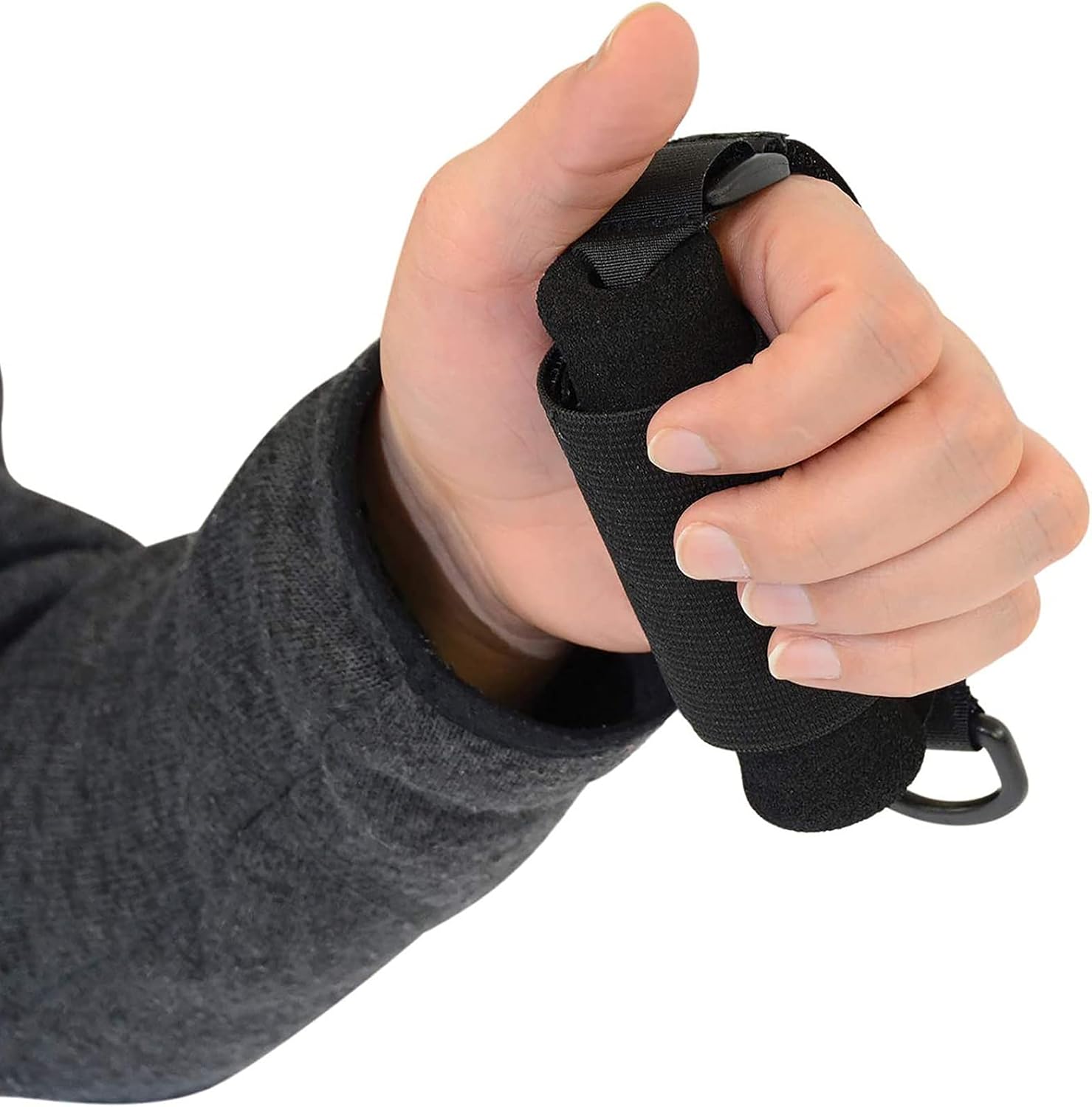 Disabled Eating Aids Utensil Holders Eating Assistance Hand Cuff for Holding Spoon, Fork, Cutlery Adjustable Nylon Gripping Strap for Limited Mobility, Weak Grip, Muscle Weakness, Elder, Handicapped
