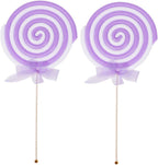 Zerodeko 2pcs Lollipop Decoration Props Fake Lollipop Models for Party Photography Candy Theme Photo Booth Decor