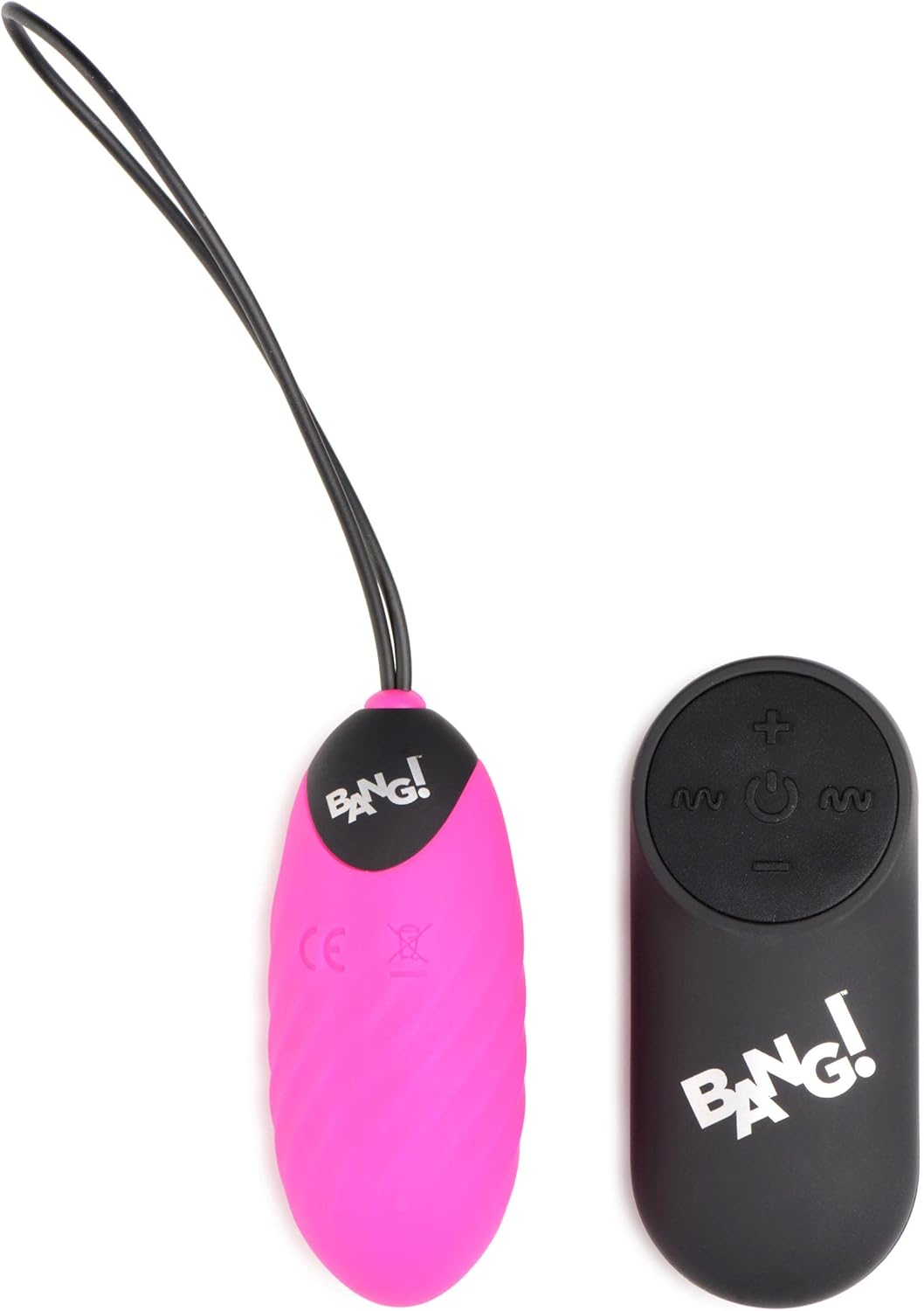 Bang! 28X Swirl Silicone Egg - Pink