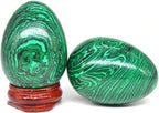 Health & Household 35x50mm Malachite Egg Shaped Stone Healing Natural Crystal Massage Minerale Gemstone Spiritual Decoration Collection