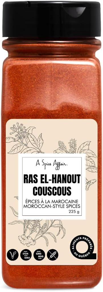 A Spice Affair’s Ras El-Hanout Moroccan Spice - 225 g (7.9 oz) - Ras-El Hanout Spice and Seasoning Blend, Moroccan Spice Blend