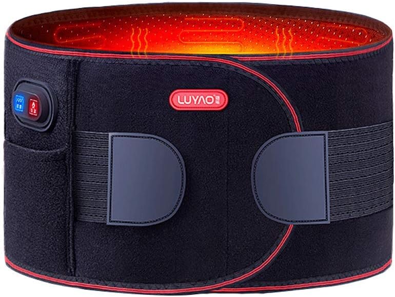 Back Support Belt, Adjustable Breathable Lower Back Brace, Far Infrared Lumbar Belt Fit Injury Prevention (Size : M)