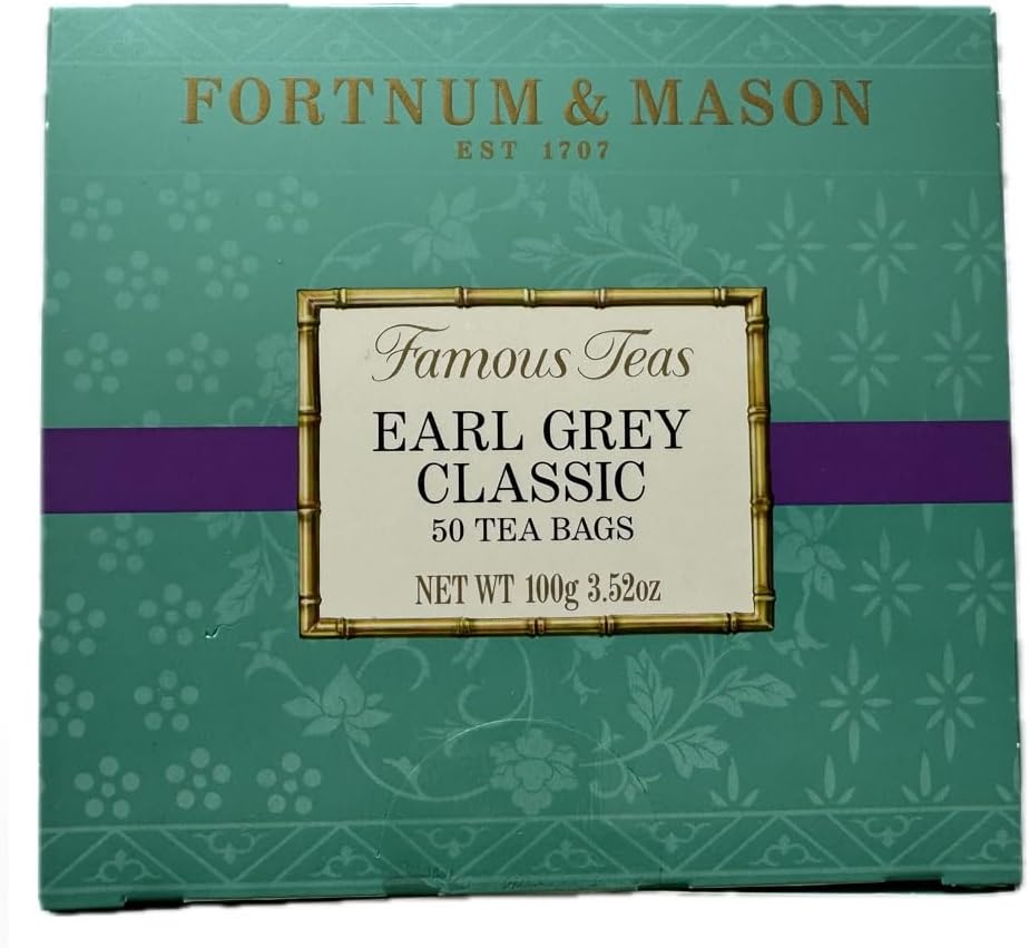 Fortnum and Mason Earl Grey Classic 50 Count Tea Bags (1 Pack)