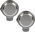 2Pcs Electronic Scale Tray Stainless Steel Weighing Dishes Metal Weigh Boats Silver Mini Scale Trays for Jewelry Liquid Powder Laboratory Supplies