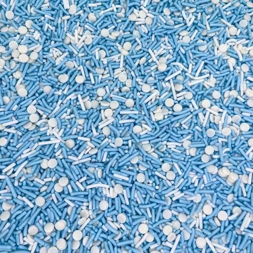 Manvscakes, No Artificial Dyes, Blue Sprinkles, Natural Sprinkles, Gluten Free, Birthday Sprinkles, Blue Cake Decorations, Star Sprinkles, Cookies, Fondant Cake, Natural Dessert Toppings, 3oz