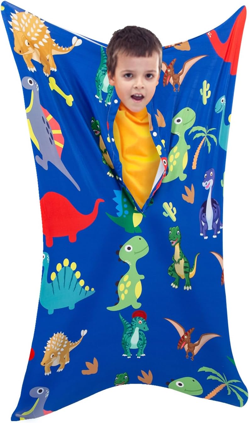Sensory Body Sock for Kids, Full Body Sock Wrap for Autistic Children to Relieve Stress, Relaxing Sensory Sack for Kids Sensory Processing Disorder for Kids 3-5