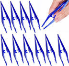 First Aid Tweezers, Plastic Tweezers, Disposable Forceps for Medical, Crafts, Dressing, Gauze, Lab, School, Elementary Science
