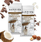 Barnie's Coffee German Chocolate Cake Ground Coffee with Decadent Coconut, Chocolate and Hazelnut Cake Flavor, Medium Roasted Arabica Coffee Beans, 12 oz Bag (Pack of 2) (54105)