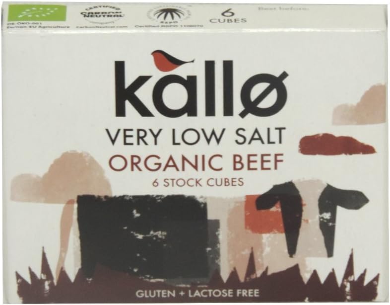 Kallo Foods Organic Beef Stock Cube 48 g (Pack of 5)