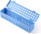 JMU Dental Instrument Sterilizat Case, Plastic Autoclavale Cassette Case, 1 Pack, Blue