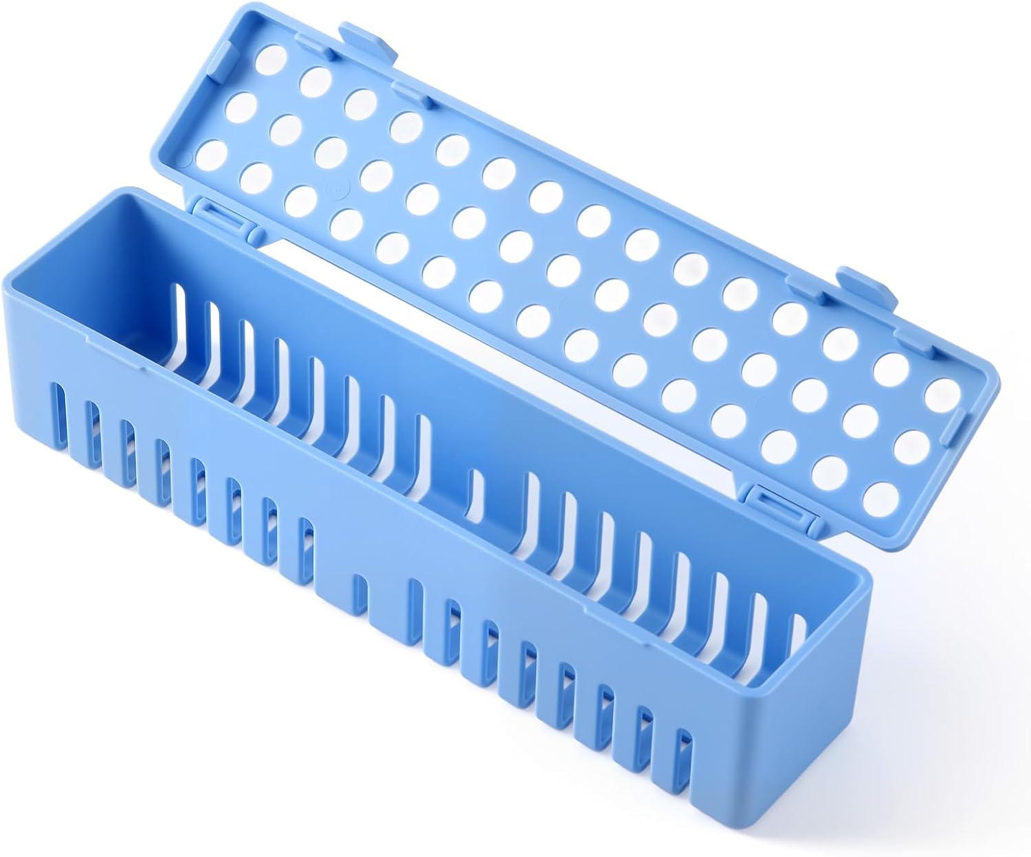 JMU Dental Instrument Sterilizat Case, Plastic Autoclavale Cassette Case, 1 Pack, Blue