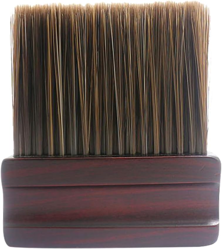 Barber Neck Duster Brush for Hair Removal and Broken Hair Cleaning with Comfortable Handle Salon and Personal Use Cleaner Brush 4.64X3.93X0.78In