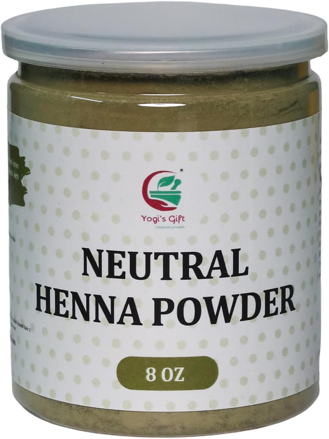 Neutral Henna Powder – 8 oz – 100% Pure & Natural – Cassia Obovata Powder for Hair Shine, Strength & Softness – Non-Coloring Natural Henna – By Yogi’s Gift®