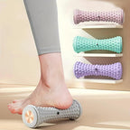 1pc Deep Tissue Massage Roller - Foot Massager - Manual Operation with Speed Control, Medium Firmness - Durable Plastic Construction - Ideal for Yoga & Fitness Enthusiasts