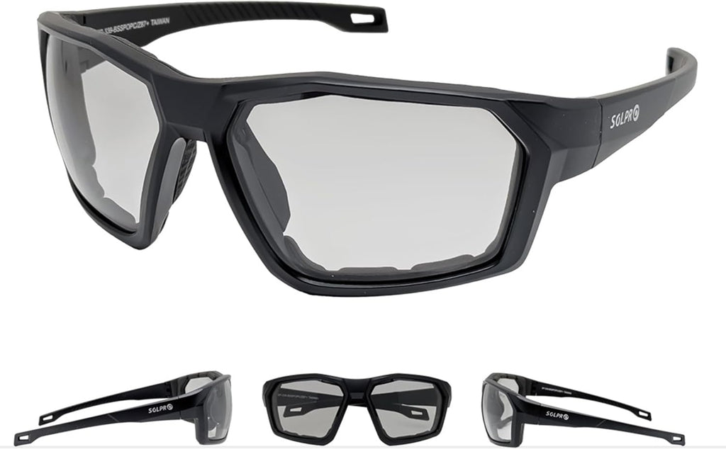 ANSI Z87.1+ Safety Sunglasses, Impact Resistant with EVA Foam, Anti-Fog Windproof for MTB, Cycling, Shooting, Work