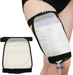 Leg Bag Mesh Holder with Pocket for Urine Collection Bags Nephrostomy Foley Urinary Catheter Stabilization Device Suprapubic Drainage Cath Kidney Failure Supplies Wheelchairs Men Women Pack of 1