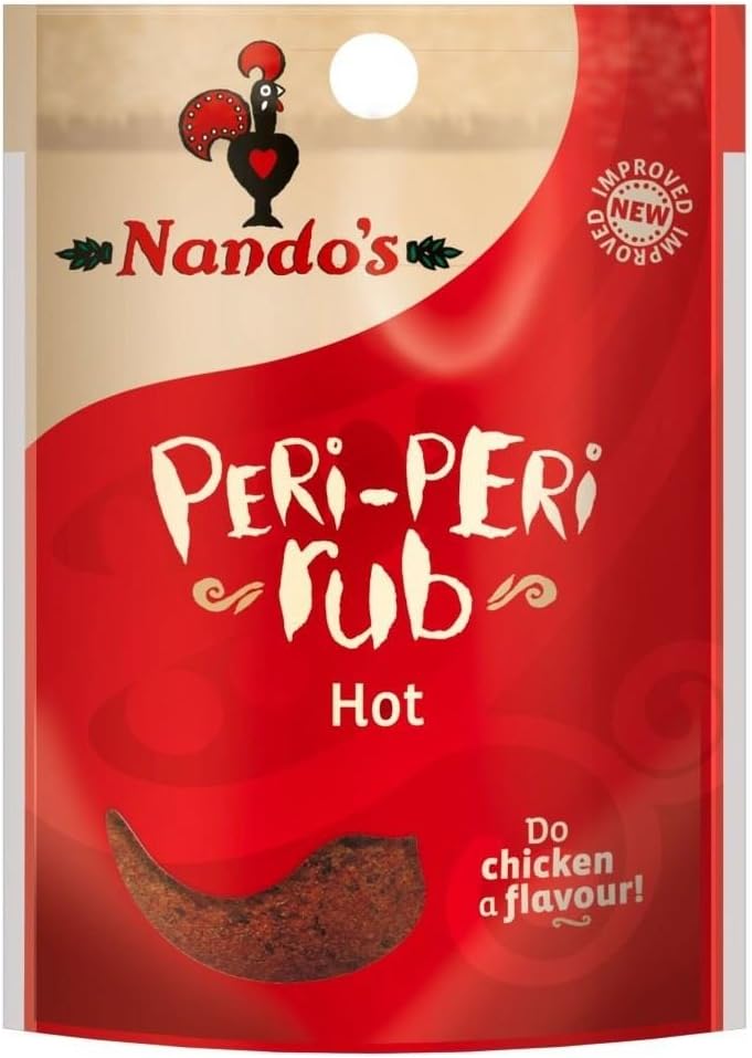 Nandos Hot Peri-peri Seasoning Rub 25g - Pack of 6