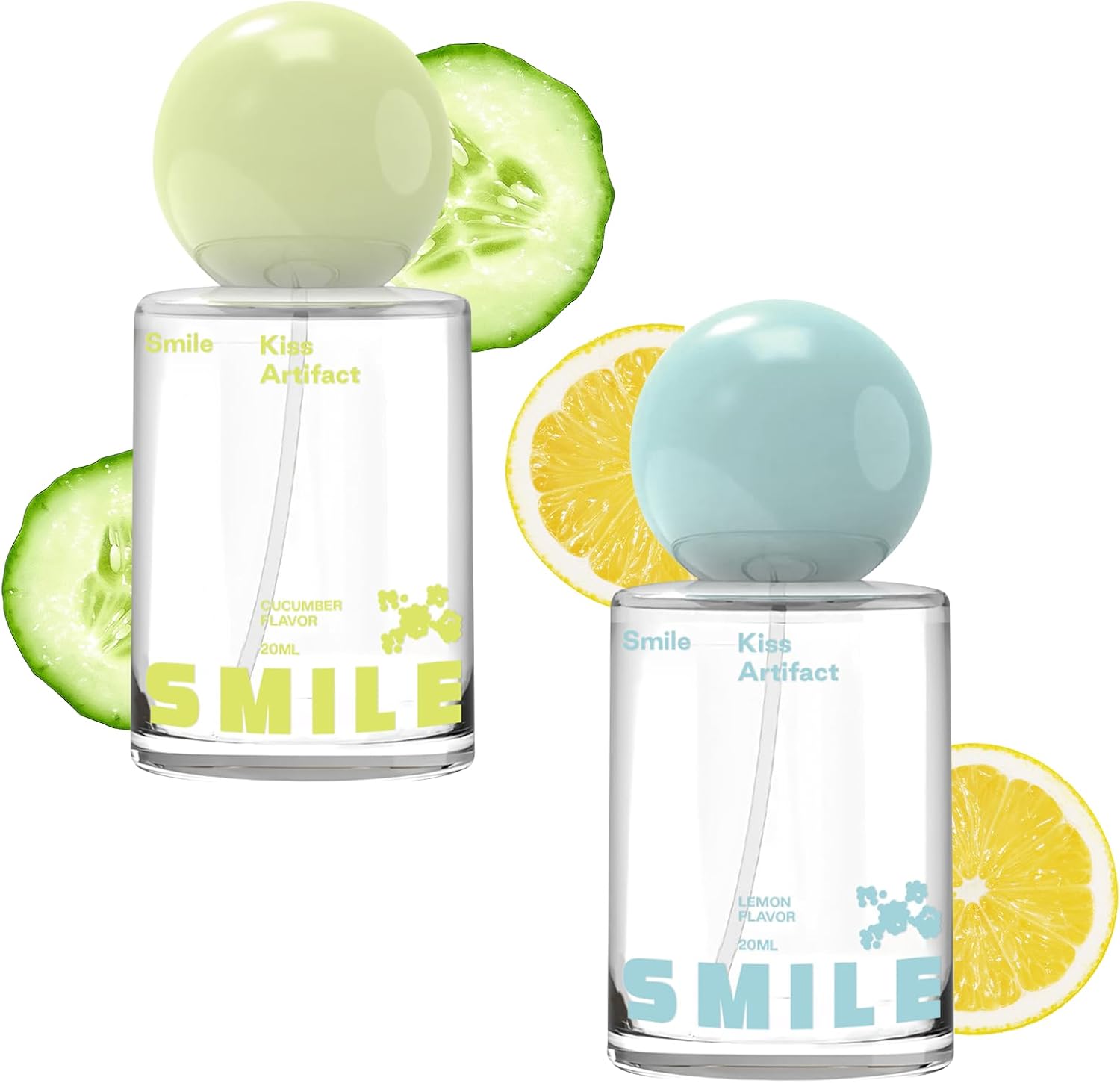 2 Pcs Probiotic Oral Spray for Long-Lasting Freshness, Alcohol-Free Oral Spray with Probiotics for Breath Care, Promotes Oral Health, Convenient Travel-Sized Breath with Lemon + Cucumber Flavor
