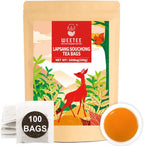 WT WEETEE Lapsang Souchong Tea Bags, 100 Count Smoky Black Tea, Natural Caffeine & Antioxidant, Classic Specialty Chinese Tea, Resealable Kraft Bag | Brew Hot or Iced