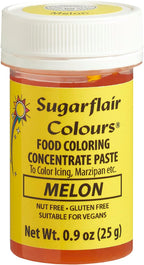 Sugarflair Food Coloring Concentrate Paste, 25 Grams Melon