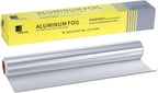 Aluminum Foil Roll, 12in x 100ft (30cm x 30m), 2-Pack with Built-In Cutting Edge, Guaranteed 98ft Length