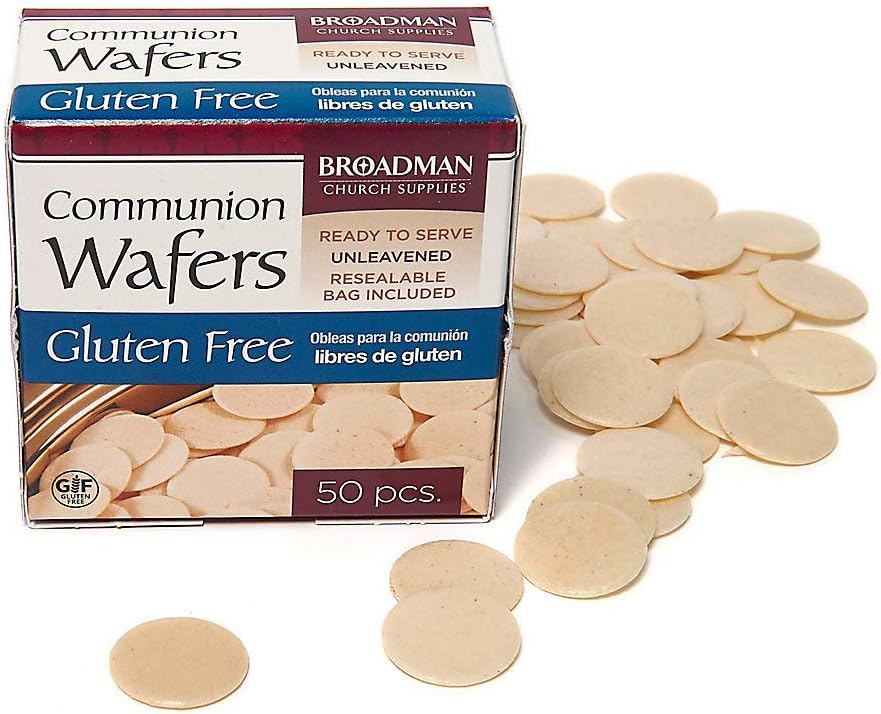 Broadman Church Supplies Communion Wafer, Gluten Free, 50 Count