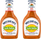 Sweet Baby Ray’s Garlic Buffalo Wing Sauce, 16 Fl Oz (Pack of 2)