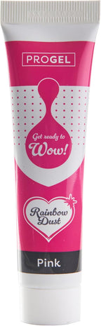 Rainbow Dust ProGel® Concentrated Food Colour, Pink Colouring Gel For Baking and Cake Decorating, 25g Tube