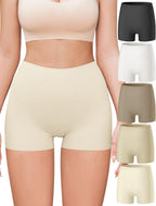 Womens Boyshort Panties Seamless Underwear High Waist Slip Shorts Tummy Control Briefs No Show Under Dress