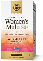 Solgar One Daily Women's Multi 50+ Whole Body Support for Women 50 and Older - Highly Absorbable Heart, Bone & Breast Health, Energy, Stress, Hair Skin & Nails Multivitamin, 60 Vegan Capsule Servings
