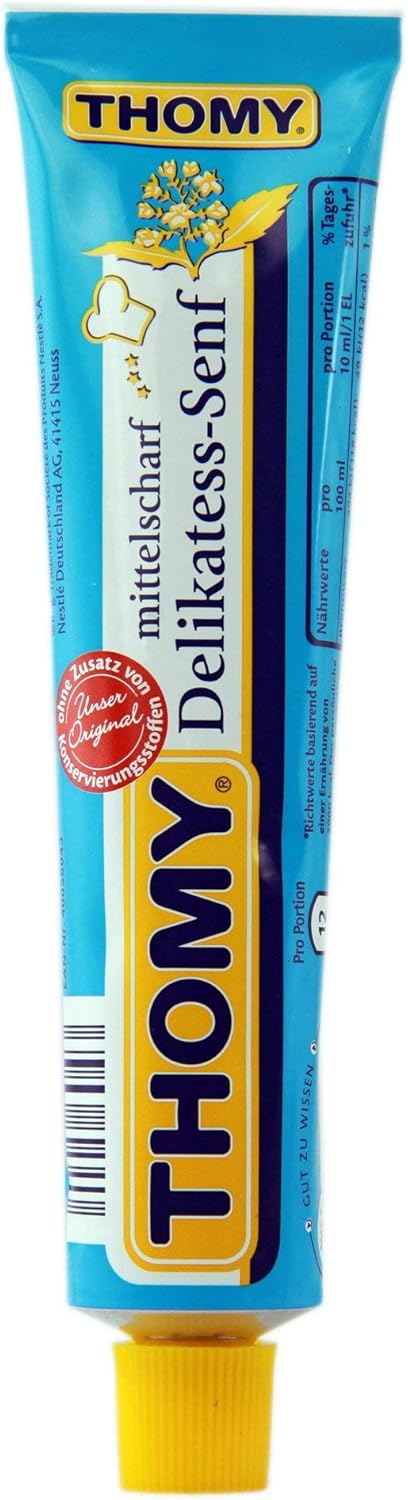 Thomy Delikatess Medium Mustard in Tube - 100 ml