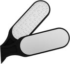 Healeved 2pcs Double Sided Stainless Steel Foot Files for Pedicure Care Exfoliating Scrub Removers for Hard Skin Portable Design Hanging for Softening Feet
